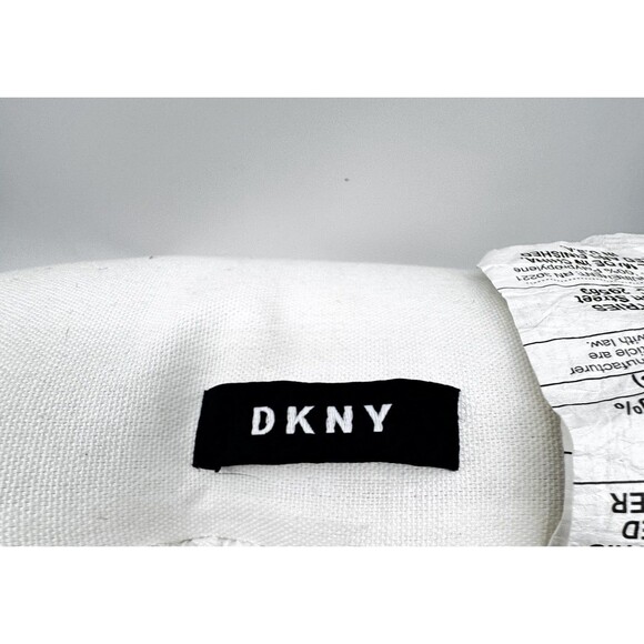 Double Lama Cotton Gray And Yellow Textured Embroidered Pillow 16x11 - Picture 5 of 6